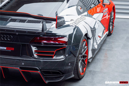 2016-2025 Audi R8 GEN2 V10 PLUS Coupe ONLY IMPII Carbon Fiber Trunk Wing with  Base - DarwinPRO Aerodynamics