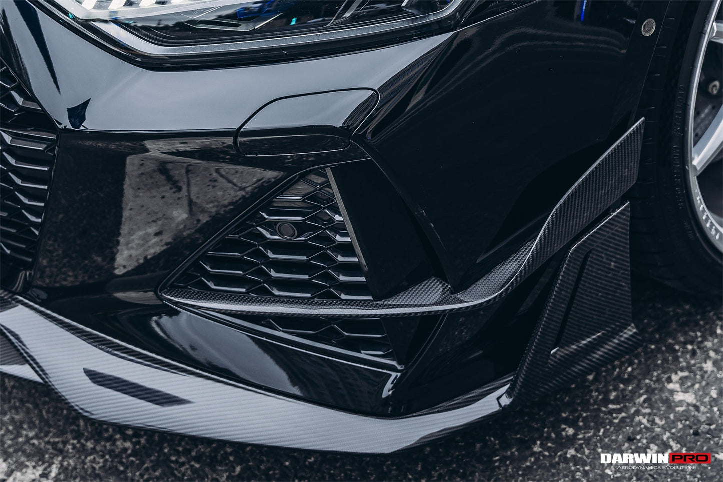 DarwinPRO 2019-UP Audi RS6 Avant C8 & RS7 C8 Quattro IMP Performance Front Bumper Canards