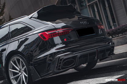 DarwinPRO 2019-UP Audi RS6 Avant C8 RS7 C8 Quattro IMP Performance Ver.2 Rear Diffuser