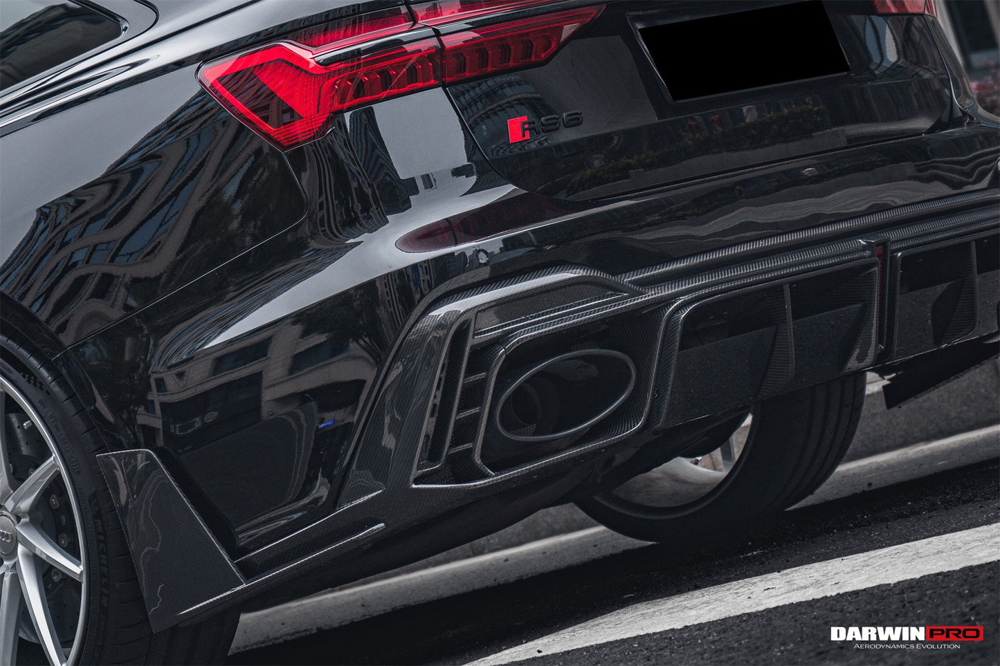 DarwinPRO 2019-UP Audi RS6 Avant C8 RS7 C8 Quattro IMP Performance Ver.2 Rear Diffuser