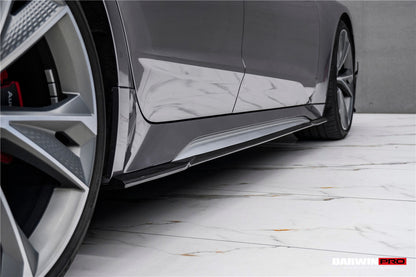 DarwinPRO 2019-UP Audi RS6 Avant C8 & RS7 C8 Quattro IMP Performance Ver.2 Side Skirts Under Board