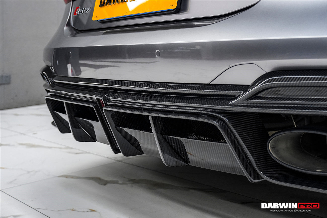 DarwinPRO 2019-UP Audi RS6 Avant C8 RS7 C8 Quattro IMP Performance Ver.2 Rear Diffuser