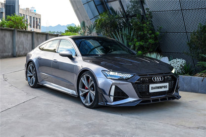 DarwinPRO 2019-UP Audi RS6 Avant C8 & RS7 C8 Quattro IMP Performance Ver.2 Side Skirts Under Board