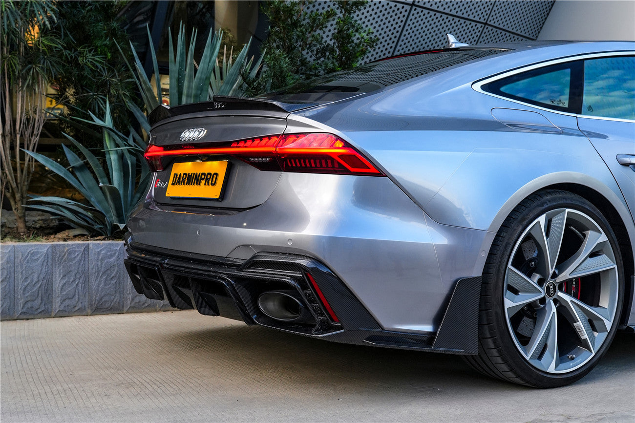 DarwinPRO 2019-UP Audi RS6 Avant C8 RS7 C8 Quattro IMP Performance Ver.2 Rear Diffuser