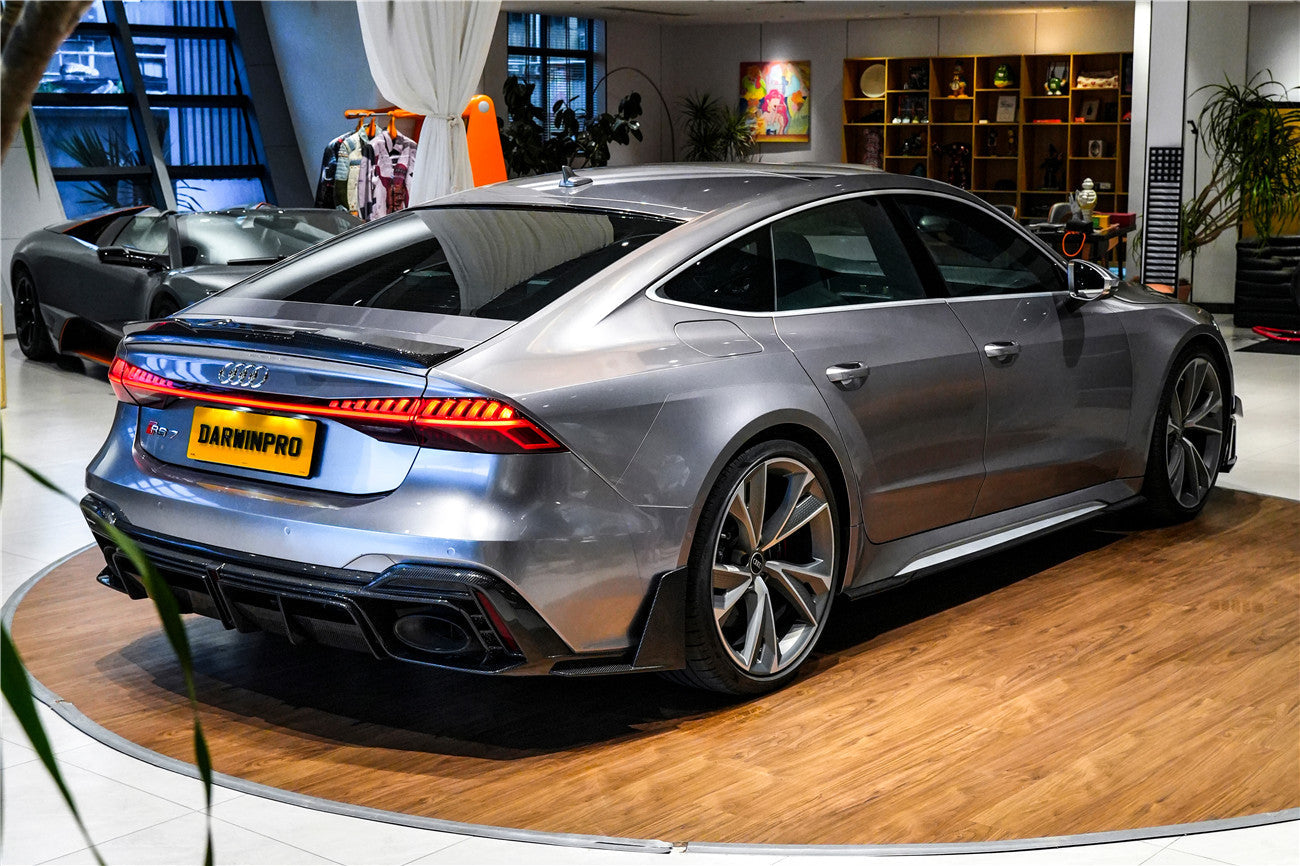 DarwinPRO 2019-UP Audi RS6 Avant C8 & RS7 C8 Quattro IMP Performance Ver.2 Side Skirts Under Board