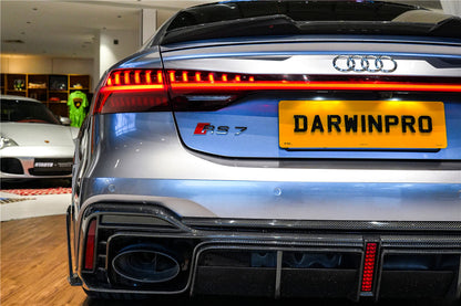 DarwinPRO 2019-UP Audi RS6 Avant C8 RS7 C8 Quattro IMP Performance Ver.2 Rear Diffuser