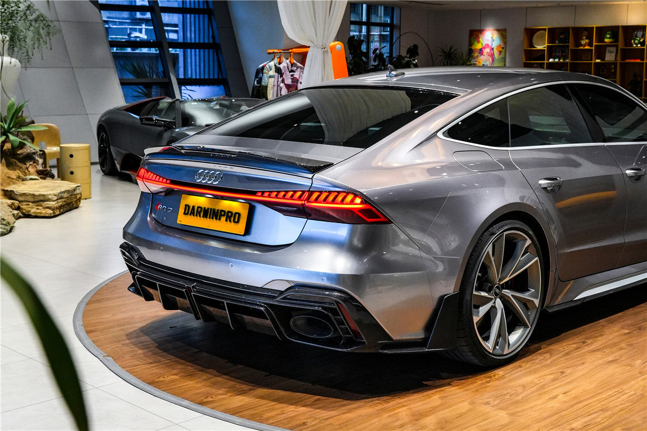 DarwinPRO 2019-UP Audi RS6 Avant C8 RS7 C8 Quattro IMP Performance Ver.2 Rear Diffuser