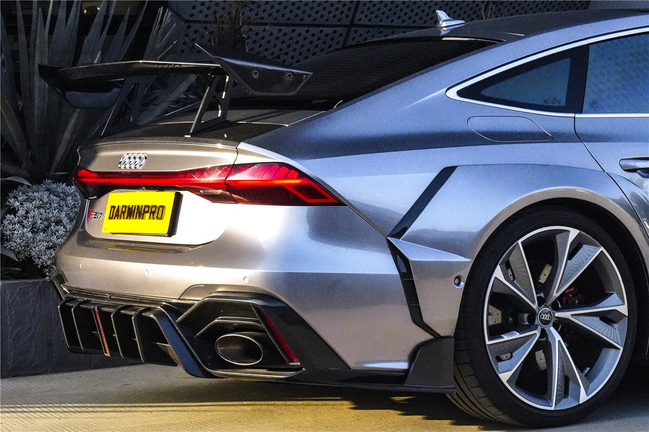 DarwinPRO 2019-UP Audi RS7 A7 S7 C8 Quattro IMP Design  Carbon fiber Trunk Spoiler Wing