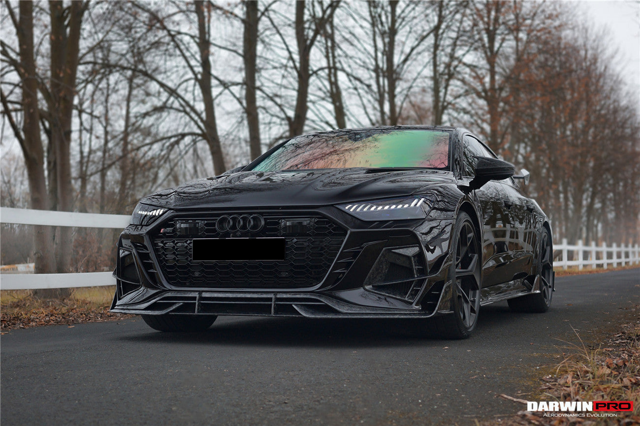 DarwinPRO 2019-2025 Audi RS7 Quattro & RS6 Avant C8 IMP Design Ver.2 Front Bumper - DarwinPRO Aerodynamics