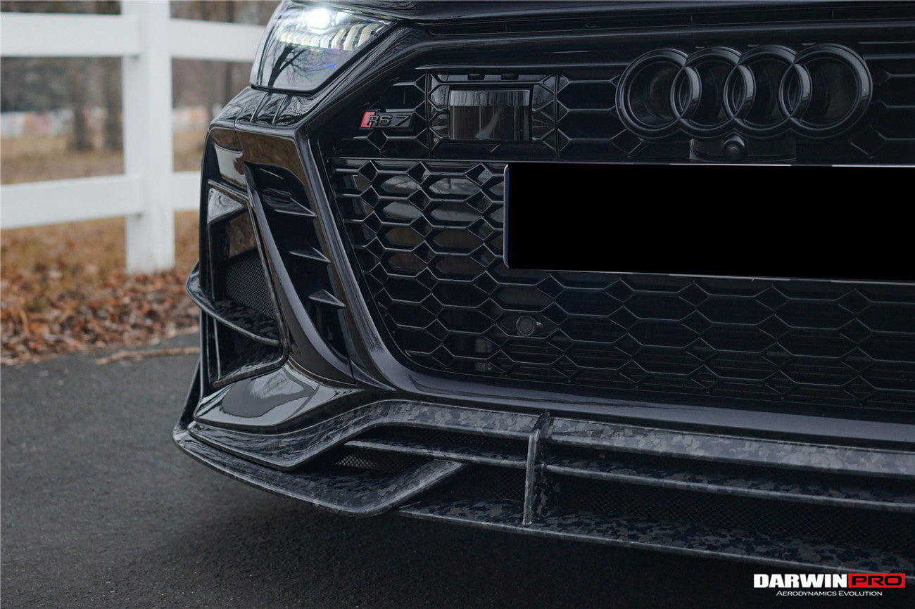 DarwinPRO 2019-2025 Audi RS7 Quattro & RS6 Avant C8 IMP Design Ver.2 Front Bumper - DarwinPRO Aerodynamics