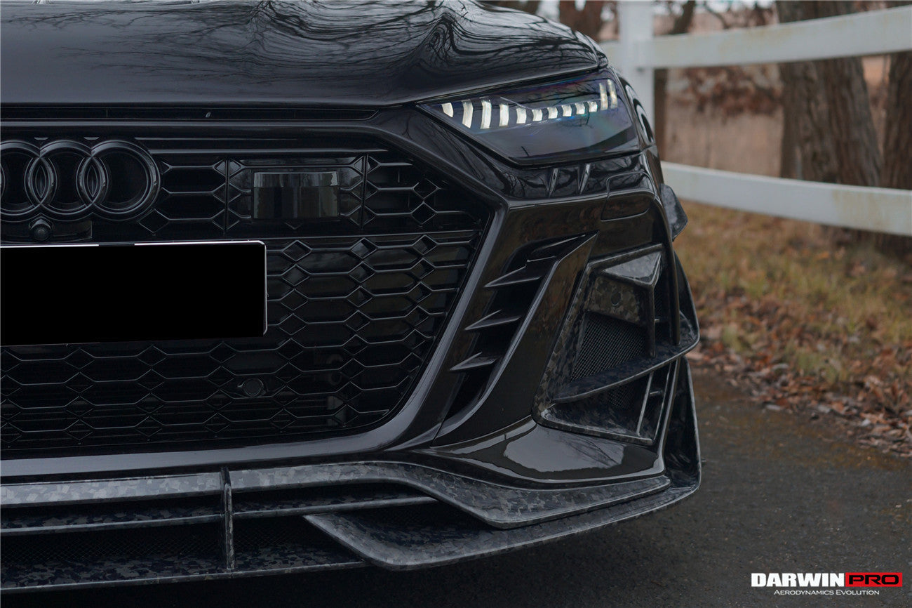 DarwinPRO 2019-2025 Audi RS7 Quattro & RS6 Avant C8 IMP Design Ver.2 Front Bumper - DarwinPRO Aerodynamics