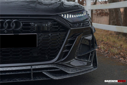 DarwinPRO 2019-2025 Audi RS7 Quattro & RS6 Avant C8 IMP Design Ver.2 Front Bumper - DarwinPRO Aerodynamics
