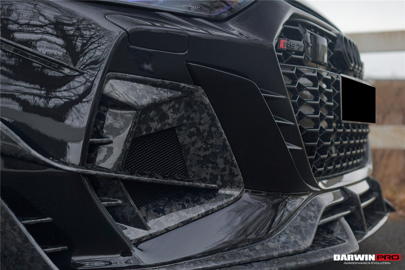 DarwinPRO 2019-2025 Audi RS7 Quattro & RS6 Avant C8 IMP Design Ver.2 Front Bumper - DarwinPRO Aerodynamics
