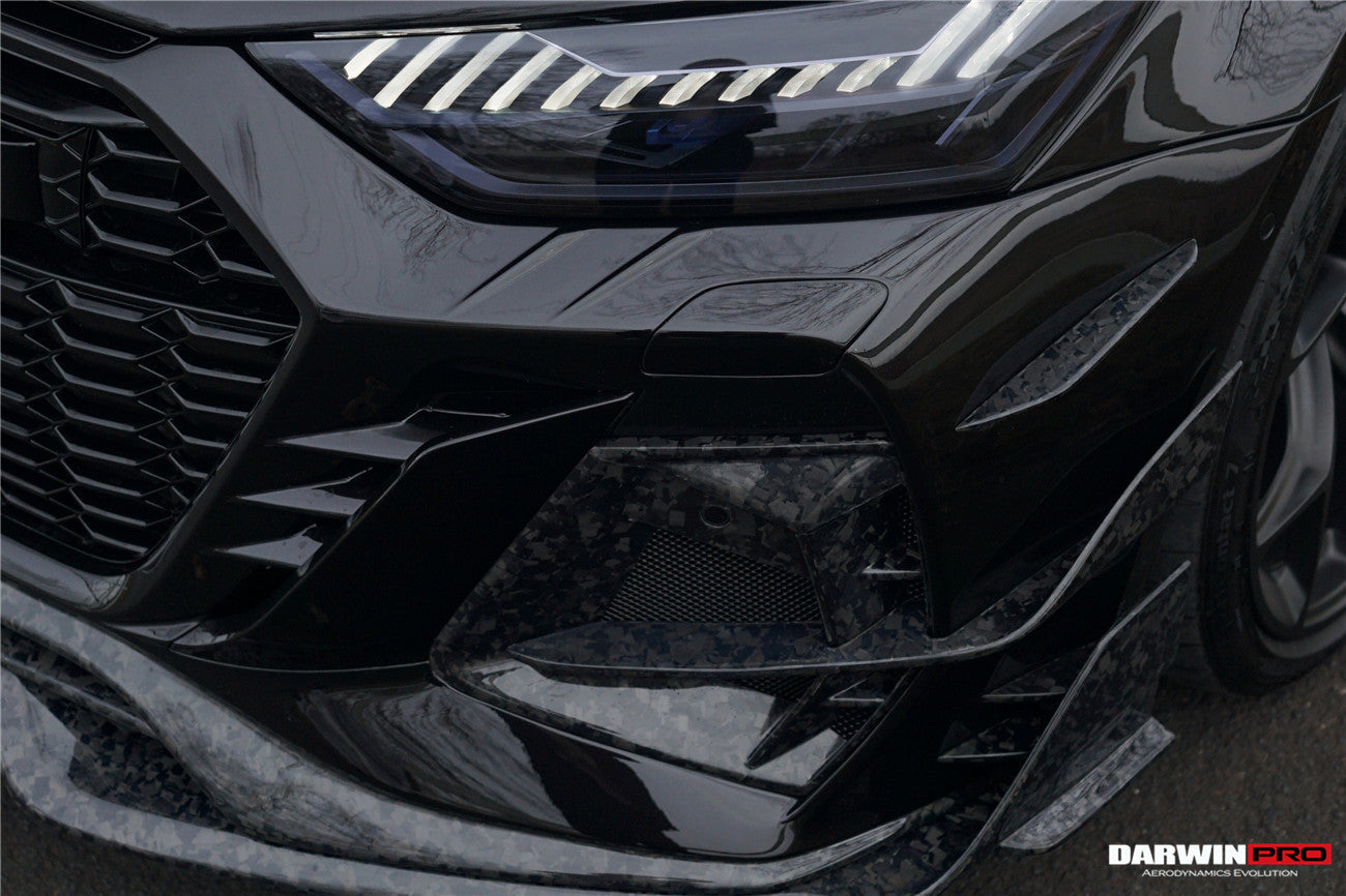 DarwinPRO 2019-2025 Audi RS7 Quattro & RS6 Avant C8 IMP Design Ver.2 Front Bumper - DarwinPRO Aerodynamics
