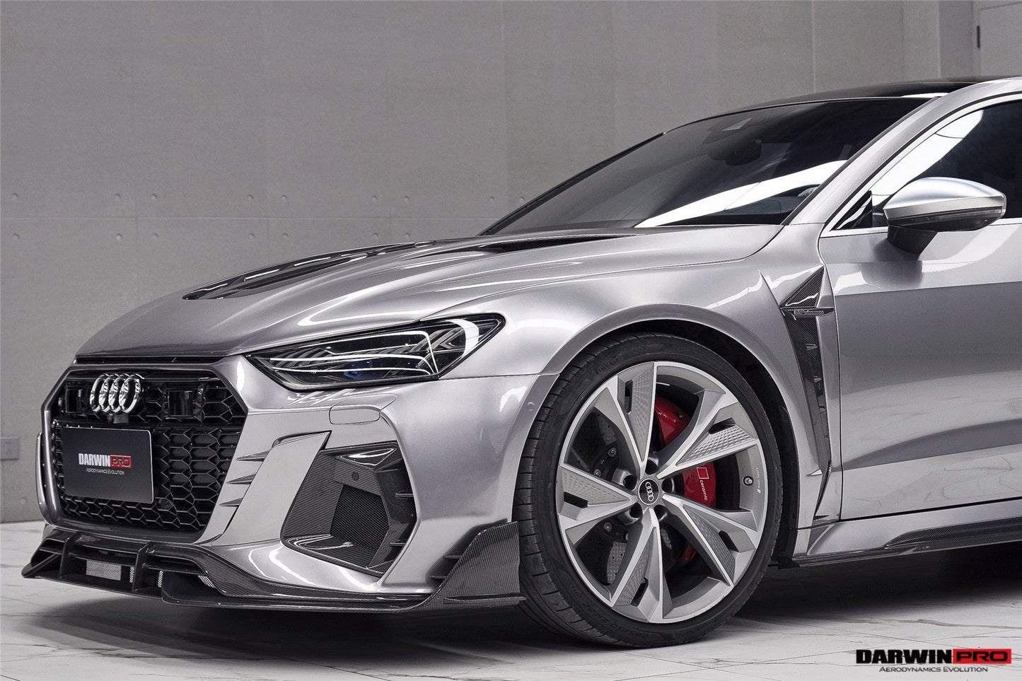 DarwinPRO 2019-2025 Audi RS7 Quattro & RS6 Avant C8 IMP Design Ver.2 Front Bumper - DarwinPRO Aerodynamics