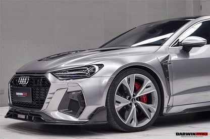 DarwinPRO 2019-2025 Audi RS7 Quattro & RS6 Avant C8 IMP Design Ver.2 Front Bumper - DarwinPRO Aerodynamics