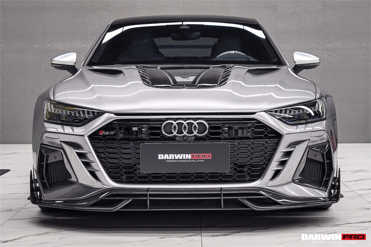 DarwinPRO 2019-2025 Audi RS7 Quattro & RS6 Avant C8 IMP Design Ver.2 Front Bumper - DarwinPRO Aerodynamics