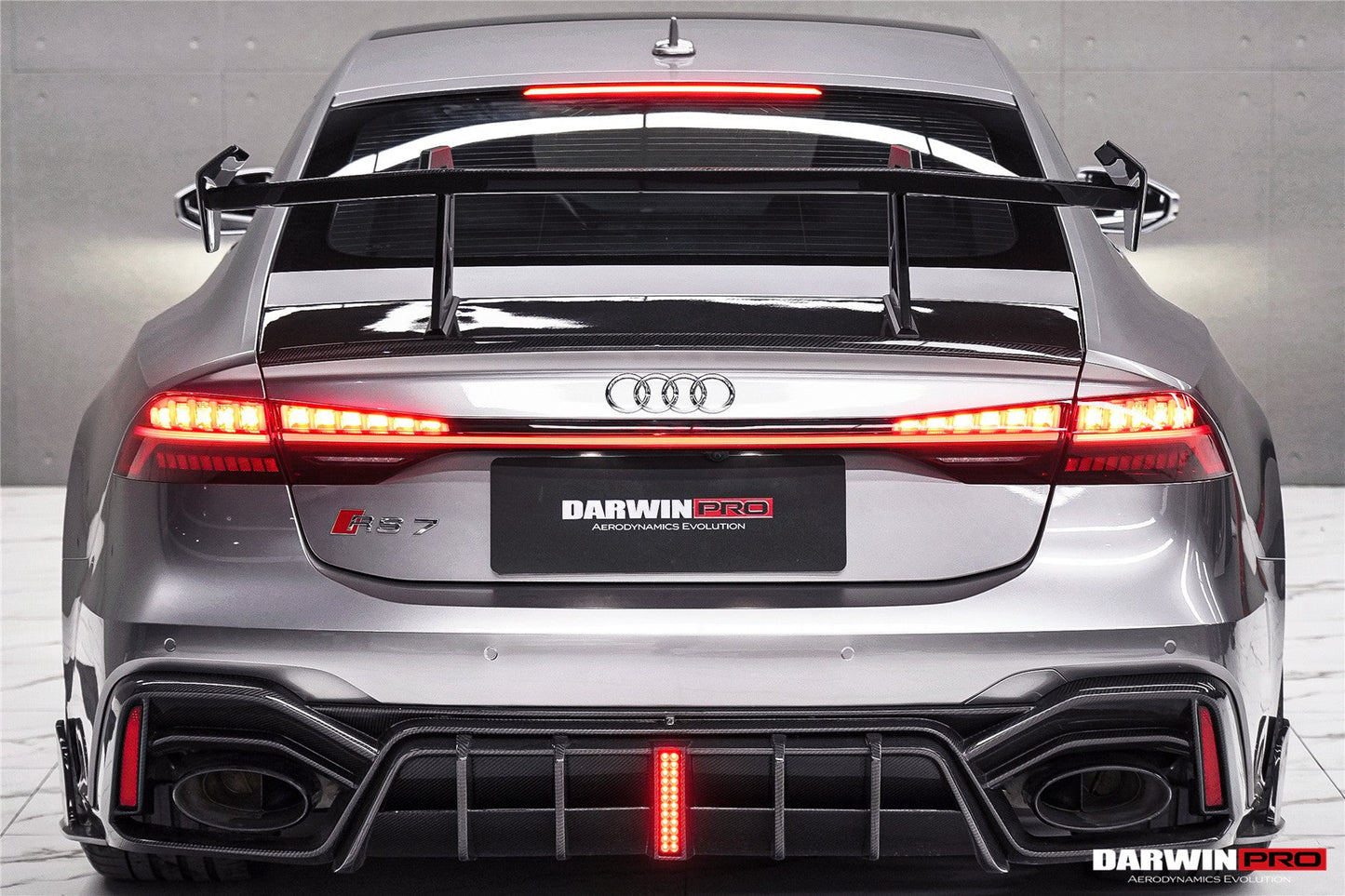 DarwinPRO 2019-UP Audi RS7 A7 S7 C8 Quattro IMP Design  Carbon fiber Trunk Spoiler Wing