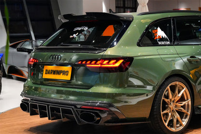DarwinPRO 2017-2025 Audi S4 Avant  B9 B9.5 BKSS Style Carbon Fiber Roof Spoiler