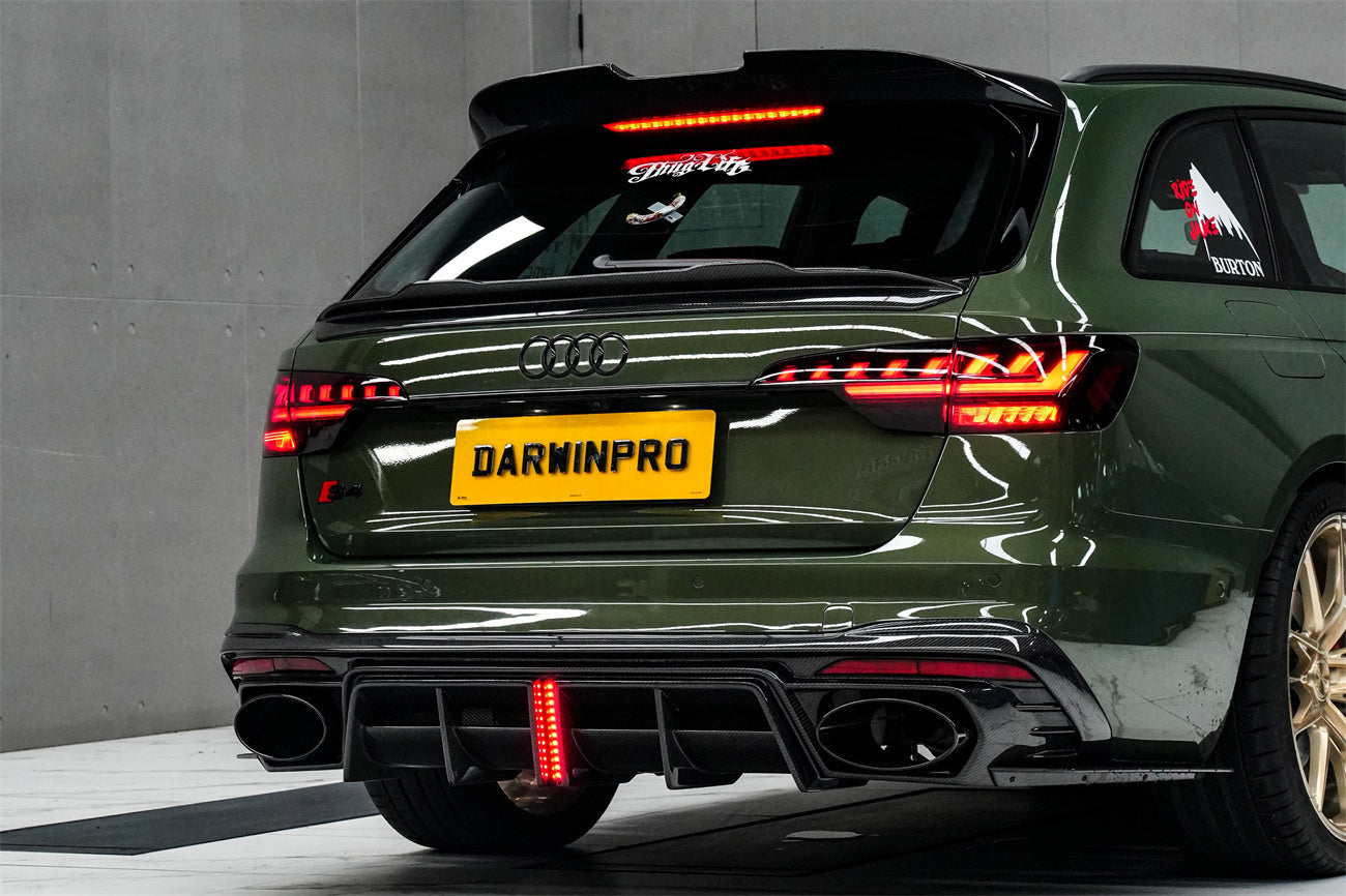 DarwinPRO 2017-2025 Audi S4 Avant  B9 B9.5 BKSS Style Carbon Fiber Roof Spoiler