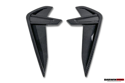 2019-2025 BMW M8 F91 F92 F93 AD Style Autoclave Carbon Fiber Front Fender Vent Trims