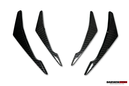 2019-2025 BMW M8 F91 F92 F93 AD Style Autoclave Carbon Fiber Front Bumper Canards