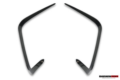 2019-2025 BMW M8 F93 AD Style Autoclave Carbon Fiber Rear Bumper Side Vent Trims