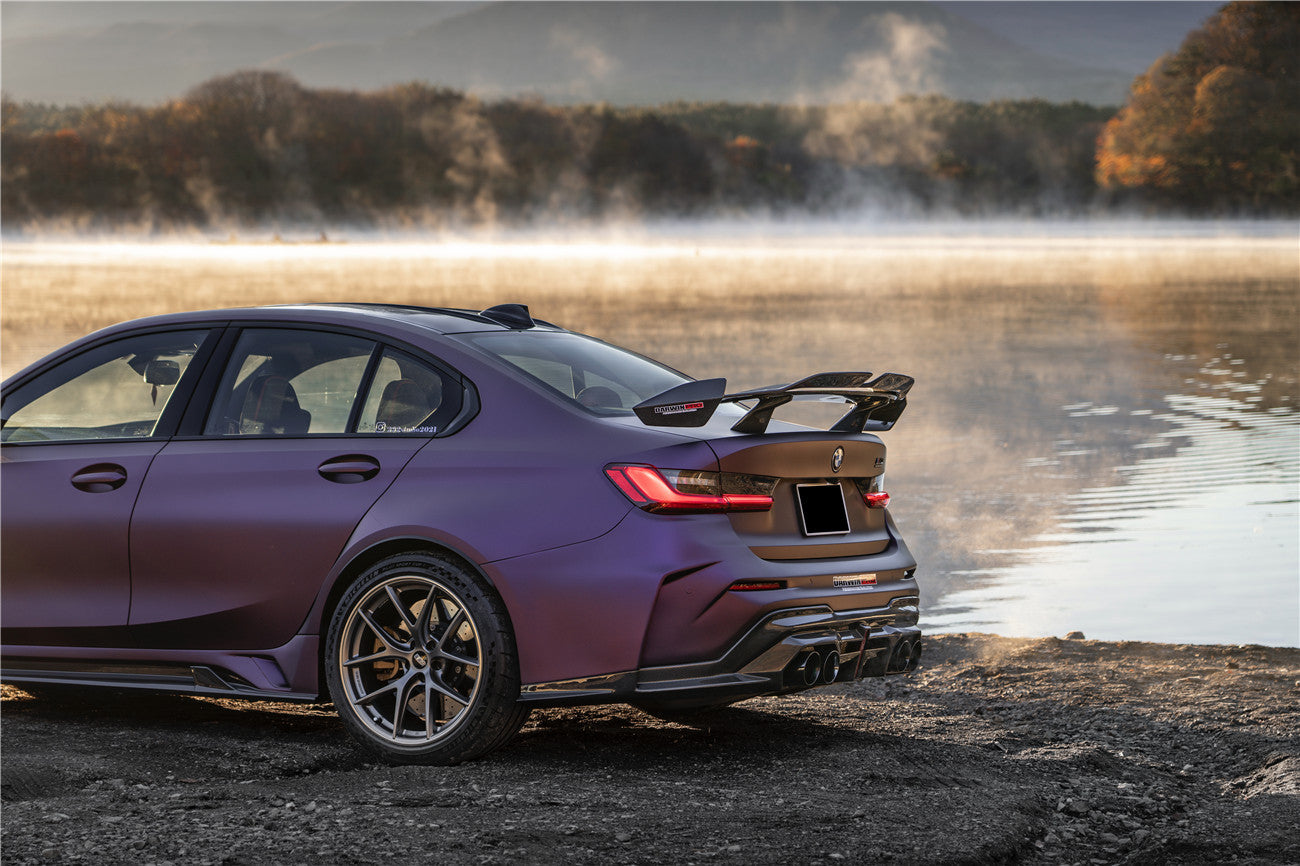 2021-UP BMW M3 G80 G20 BKSSII Style Carbon Fiber Trunk Spoiler