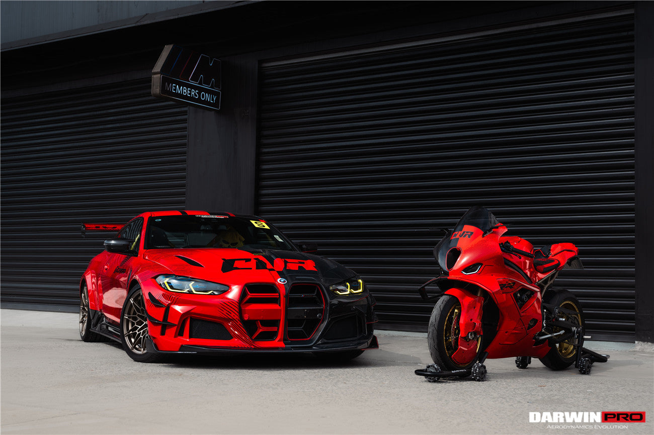 DarwinPRO 2021-UP BMW M4 G82 G83 BKSSII Style Front Bumper and Front Fender and Side Skirts - DarwinPRO Aerodynamics