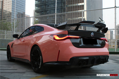 2021-UP BMW M4 G82 4 Series G22 BKSSII Style Carbon Fiber Trunk Spoiler - DarwinPRO Aerodynamics
