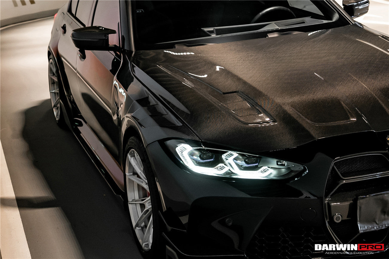 2021-UP BMW M3 G80 G81 M4 G82 G83 BKSSII Style Carbon Fiber Hood - DarwinPRO Aerodynamics