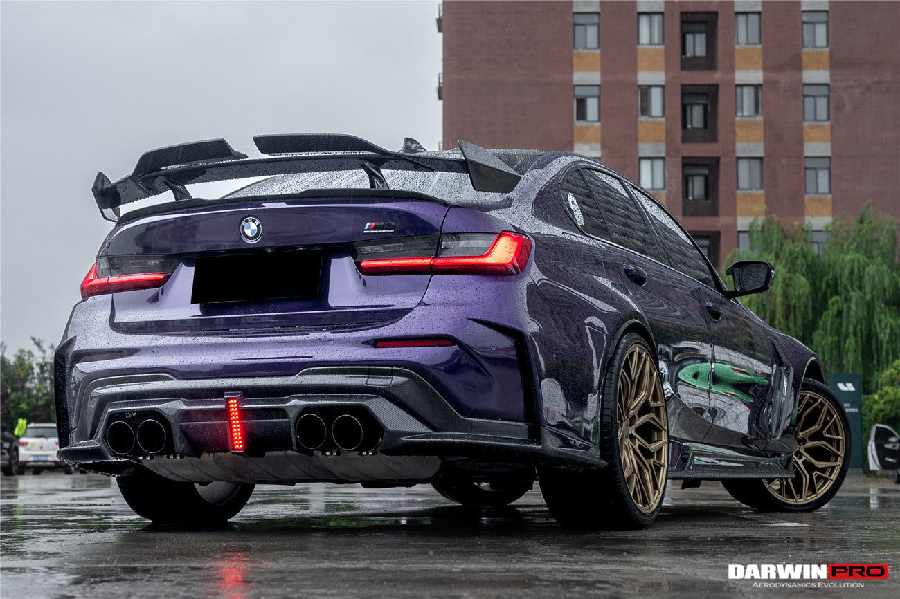 2021-UP BMW M3 G80 BKSSII Style Rear Bumper With Exhaust Tips