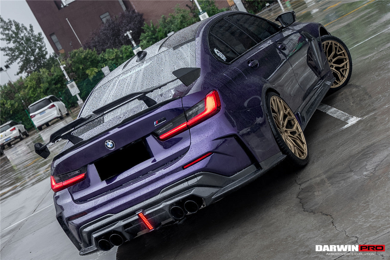2021-UP BMW M3 G80 BKSSII Style Rear Bumper With Exhaust Tips