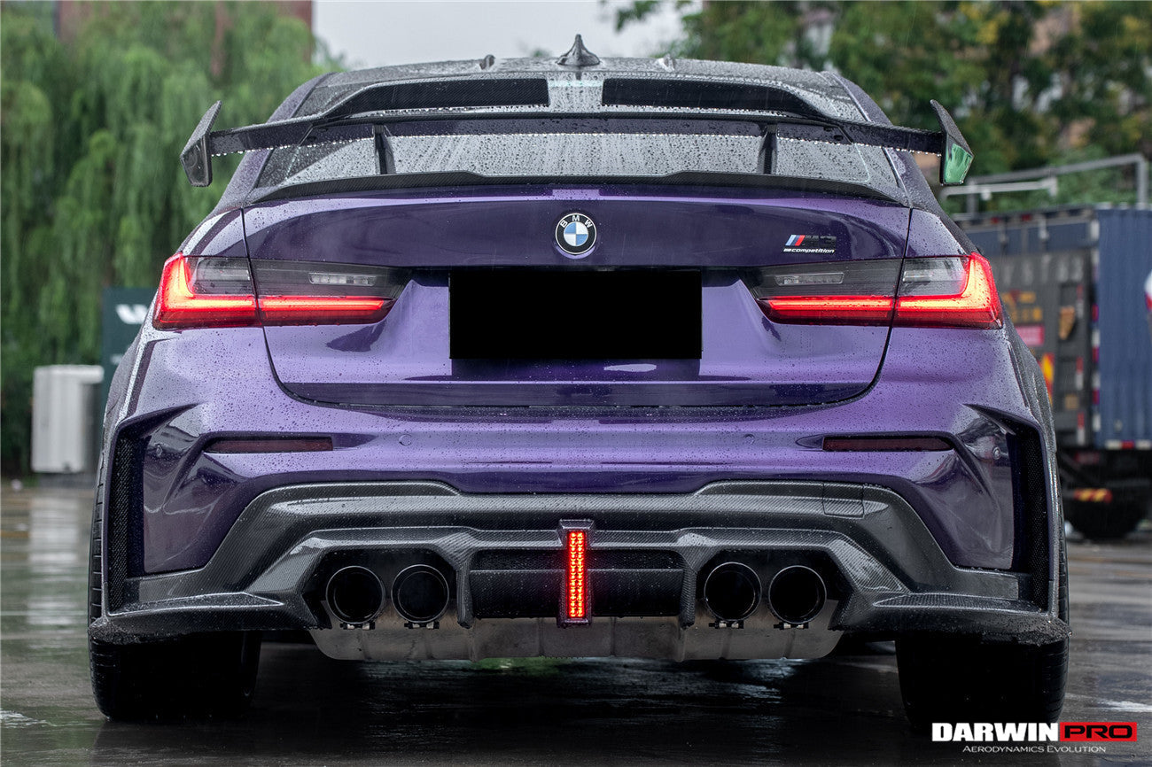 2021-UP BMW M3 G80 BKSSII Style Rear Bumper With Exhaust Tips