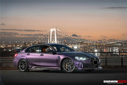 2021-UP BMW M3 G80 G81 BKSSII Style Front Bumper and Front Fender and Side Skirts