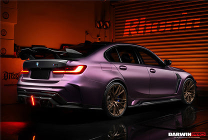2021-UP BMW M3 G80 BKSSII Style Rear Bumper With Exhaust Tips