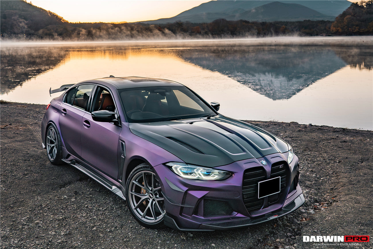 2021-UP BMW M3 G80 G81 BKSSII Style Front Bumper and Front Fender and Side Skirts