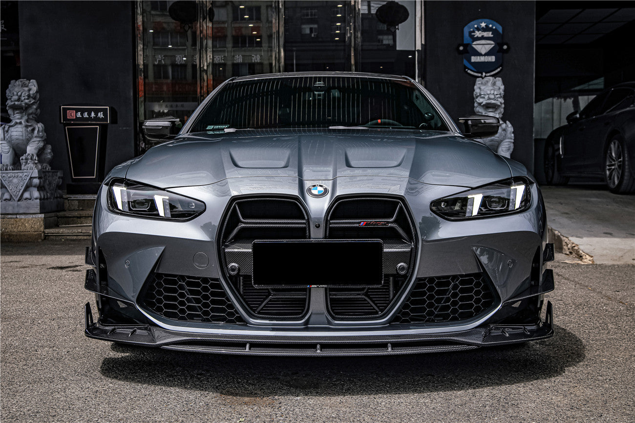 2021-UP BMW M3 G80 M4 G82 & G83 BKSS Style Carbon Fiber Front Lip - DarwinPRO Aerodynamics