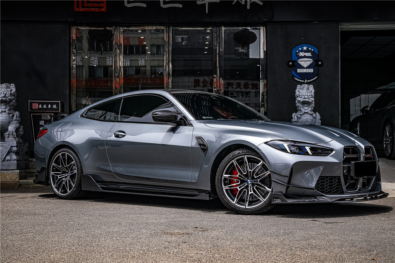 2021-UP BMW M4 G82 & G83 BKSS Style Carbon Fiber Side Skirts - DarwinPRO Aerodynamics