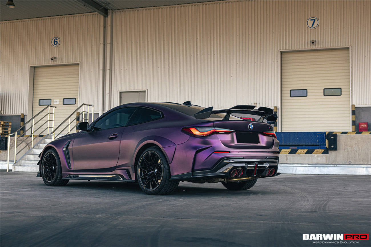 2021-UP BMW M4 G82 4 Series G22 BKSSII Style Carbon Fiber Trunk Spoiler - DarwinPRO Aerodynamics
