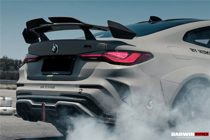 2021-UP BMW M4 G82 G83 BKSSII Style Rear Bumper with LED Light