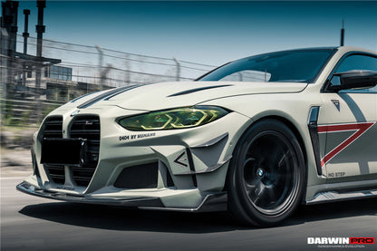 DarwinPRO 2021-UP BMW M4 G82 G83 BKSSII Style Front Bumper and Front Fender and Side Skirts - DarwinPRO Aerodynamics
