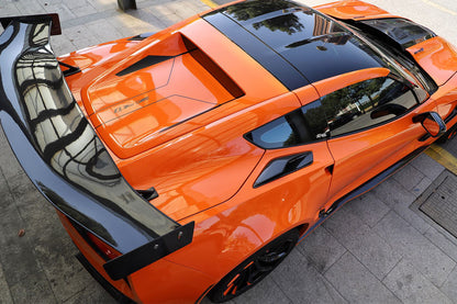 2013-2019 Corvette C7 Z06 Z51 Grandsport BKSS Style Carbon Fiber Trunk Cover - DarwinPRO Aerodynamics