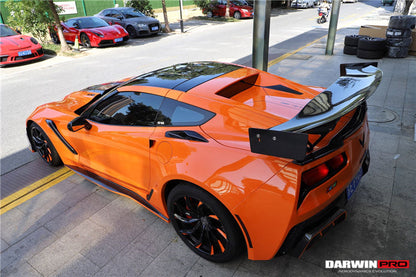 2013-2019 Corvette C7 Z06 Z51 Grandsport BKSS Style Carbon Fiber Trunk Cover - DarwinPRO Aerodynamics