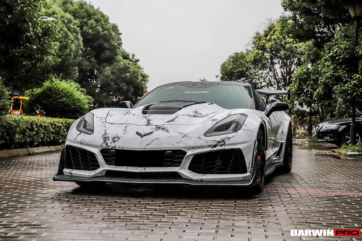 2013-2019 Corvette Z06 Grandsport Convert ZR1 Style Front Body Kit - DarwinPRO Aerodynamics
