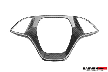 2013-2019 Corvette C7 Z06 Grandsport Dry Carbon Fiber interior Steering Wheel Cover Trim
