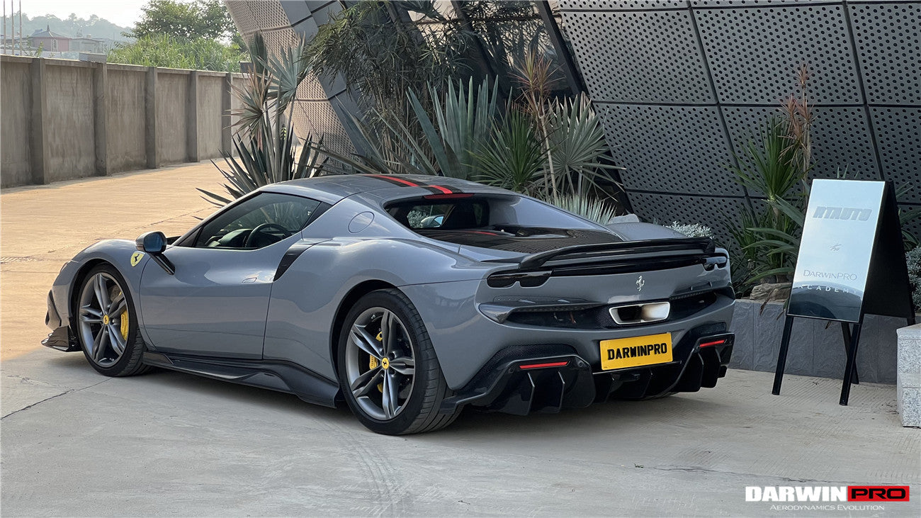 DarwinPRO 2022-2026 Ferrari 296 GTB Type F171 iMP Style Carbon Fiber Trunk Spoiler - DarwinPRO Aerodynamics