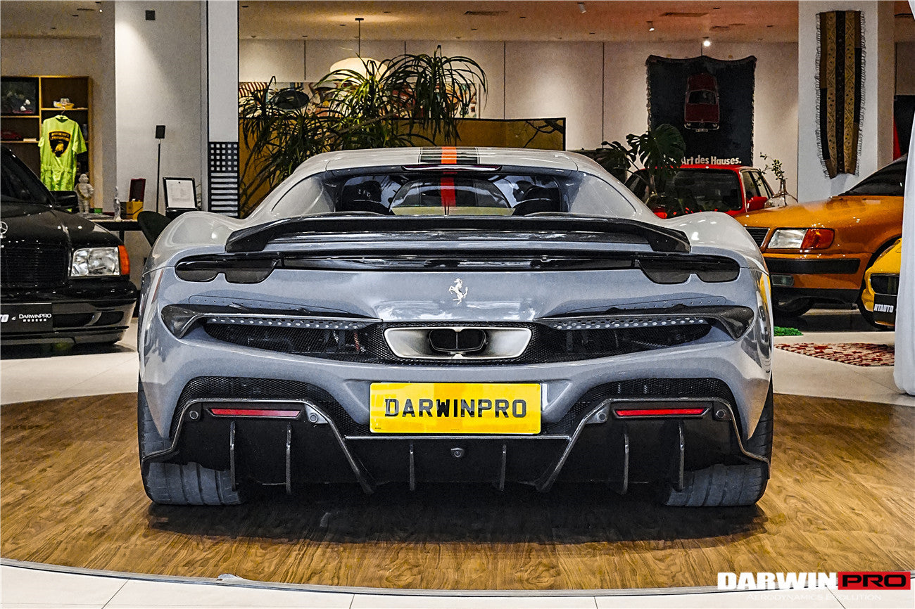 DarwinPRO 2022-2026 Ferrari 296 GTB Type F171 iMP Style Carbon Fiber Trunk Spoiler - DarwinPRO Aerodynamics