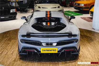 DarwinPRO 2022-2026 Ferrari 296 GTB Type F171 iMP Style Carbon Fiber Trunk Spoiler - DarwinPRO Aerodynamics