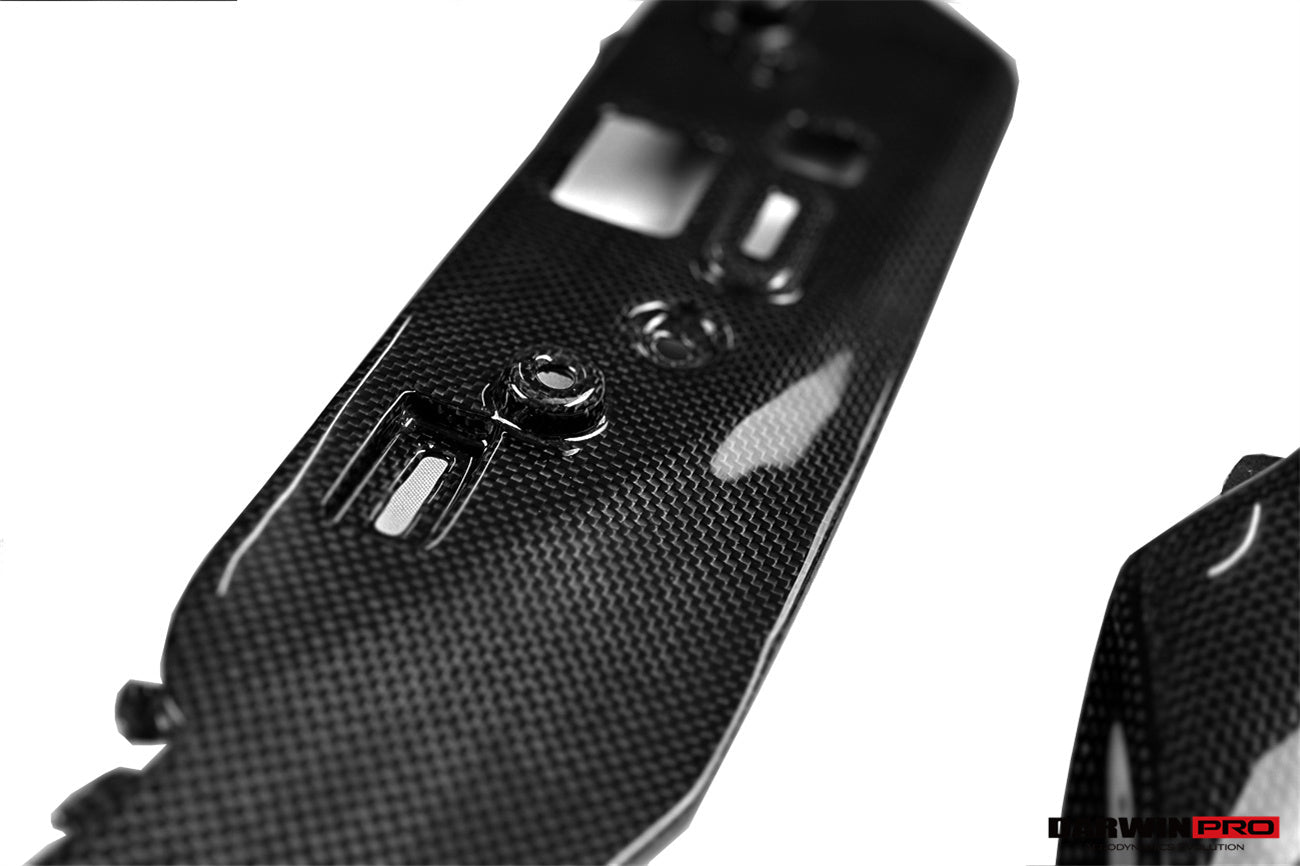 2022-2026 Ferrari 296 GTB GTS (Type F171) OE Style Dry Carbon Fiber Center Control Surround Panel Front End - DarwinPRO Aerodynamics